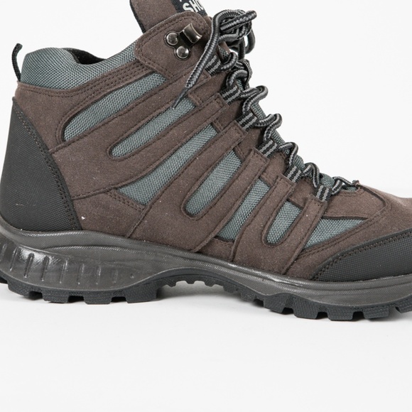 Vegetarian Shoes, Approach Mid Hiking Boots, EU 43, Brown and Light Blue - Picture 5 of 7